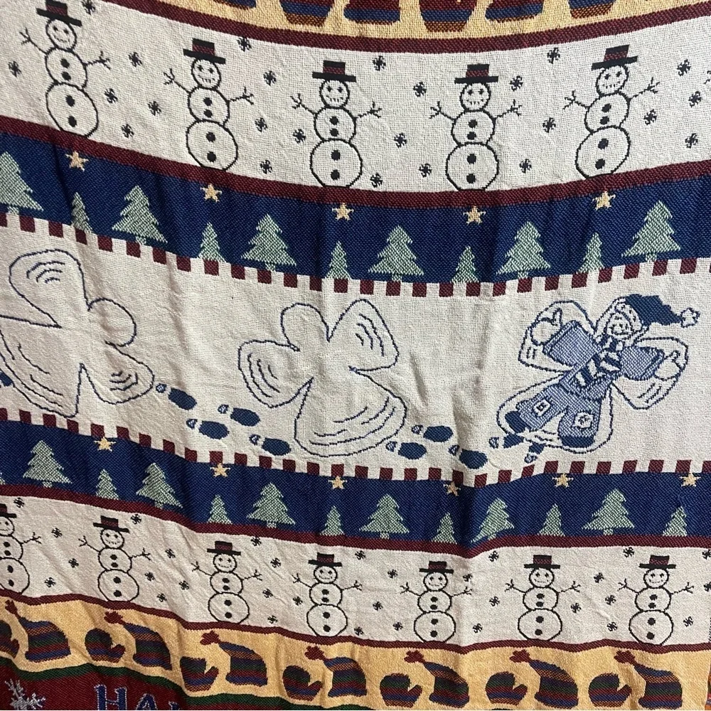 Christmas Tapestry Throw Blanket